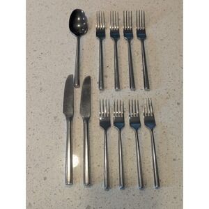 Hampton Silversmiths Stainless HSV10 Hexagon Handle - 11 Pc - knives forks spoon